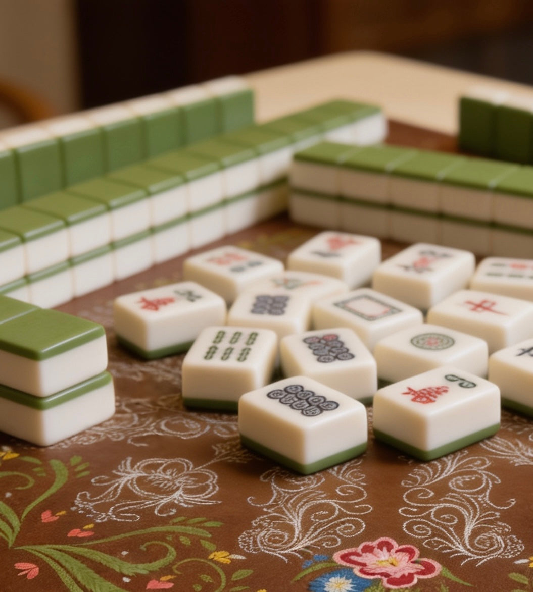 Vegan leather mahjong mat by Brewtifully, colorway options