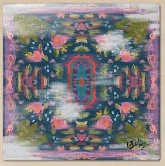 Summer Design Silken Rug- Style Mahjong Mat- shipped rolled