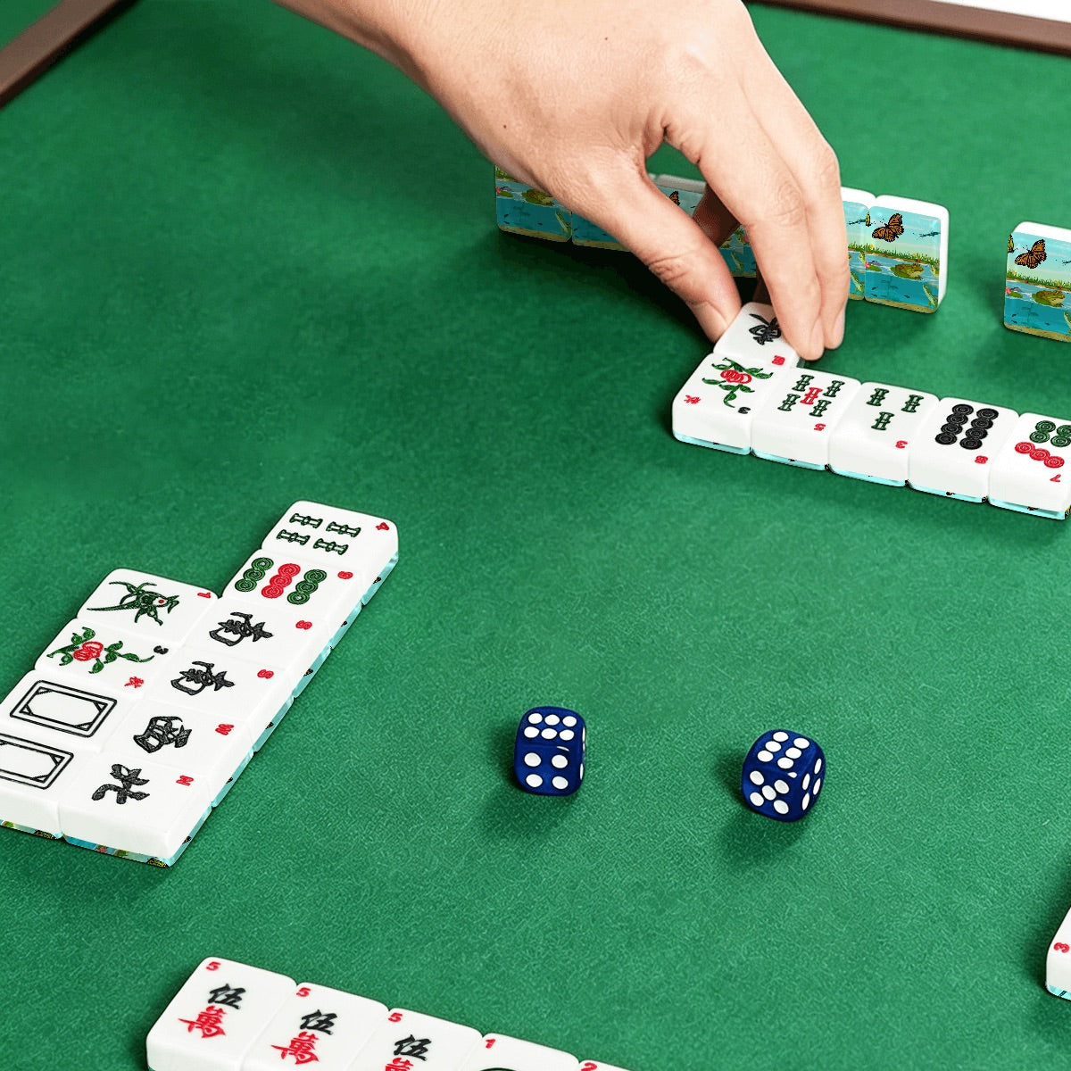 At the Pond American Mahjong Tiles