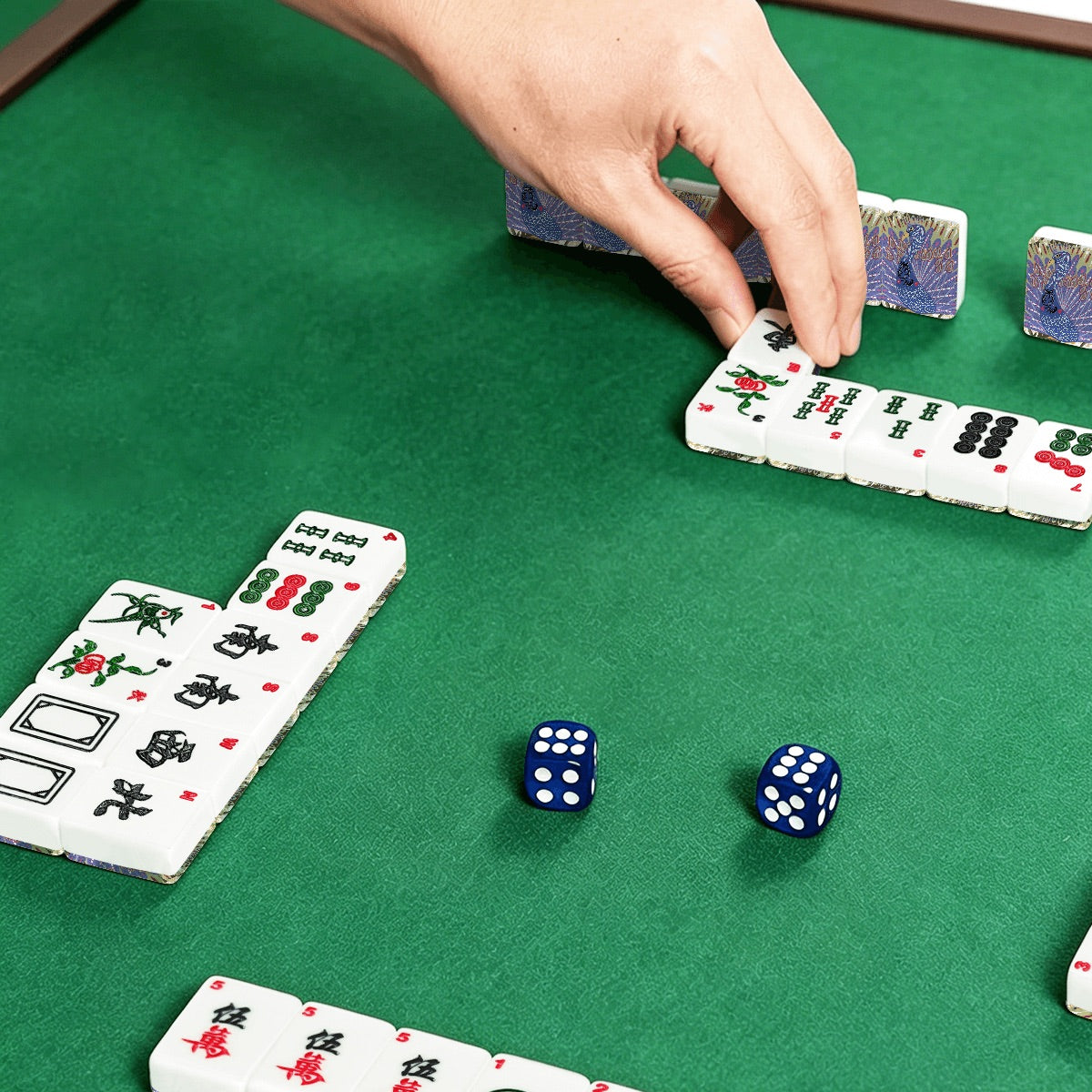 Peacocking American Mahjong Tiles