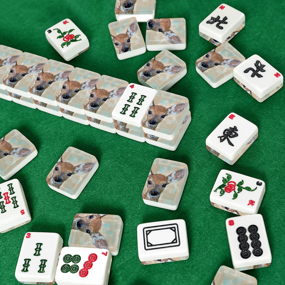 Oh Deer American Mahjong Tiles