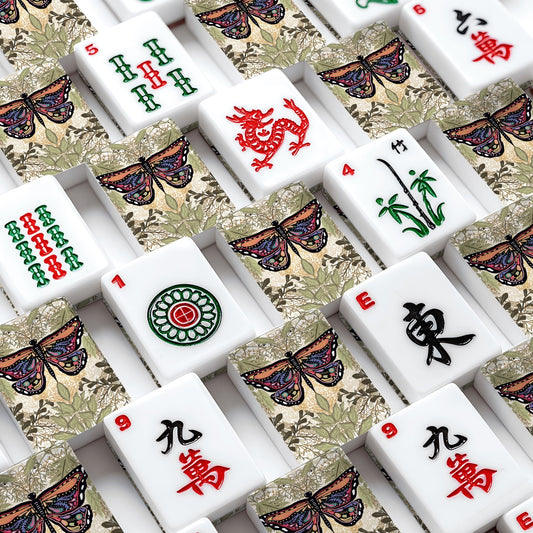 Majestic Butterfly American Mahjong Tiles