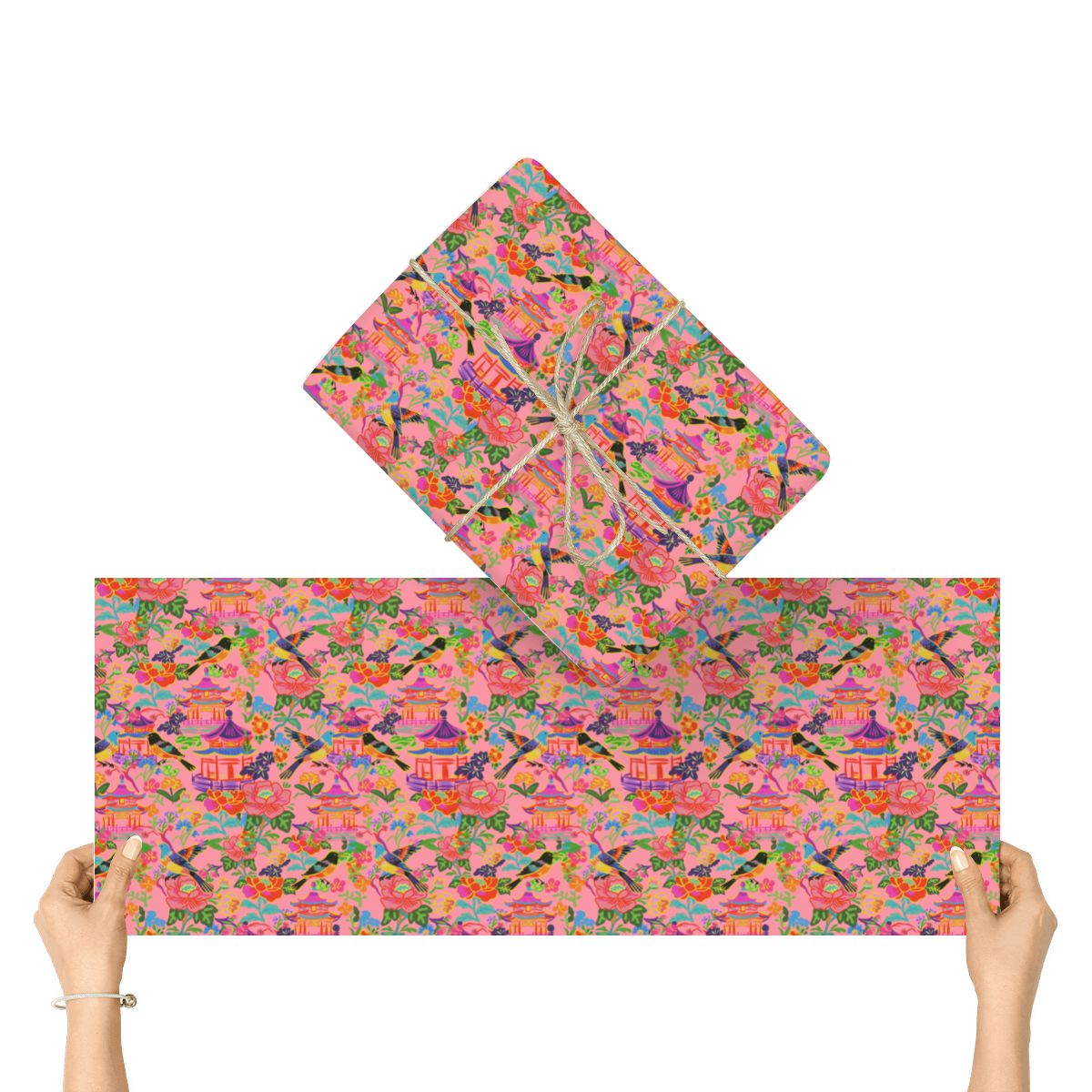 3Pack Gift Wrapping Paper Sheets - Mahjong