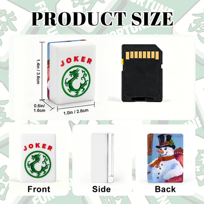 Chill Dude Snowman American Mahjong Tiles