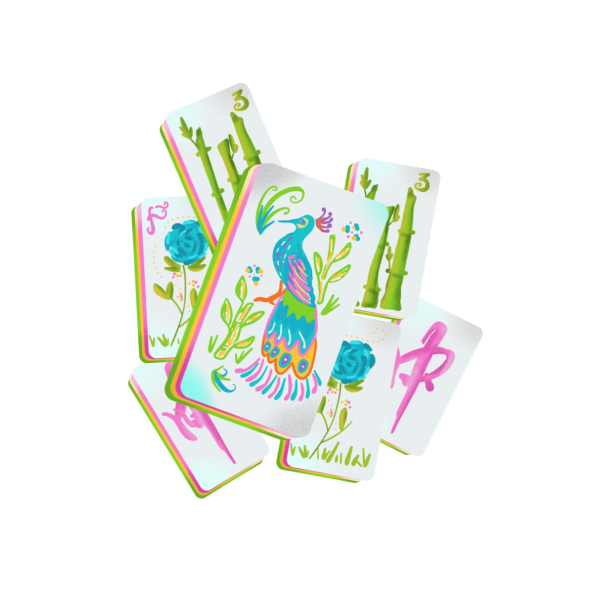 Shaped Canvas Bag Mahj tiles