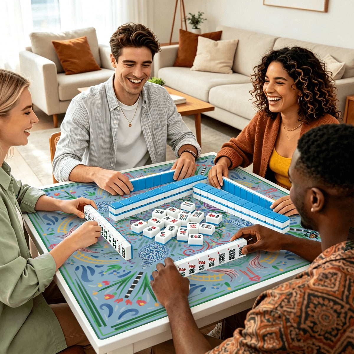 Mahjong Mat SleekSurface (Made in USA) Moody- multiple colorways