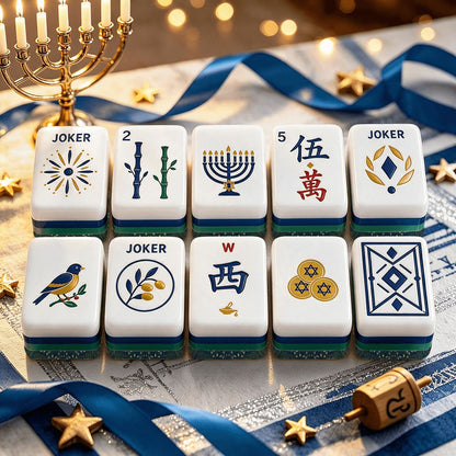 Heritage Hanukkah Mahjong Tiles -Peaceful Holiday