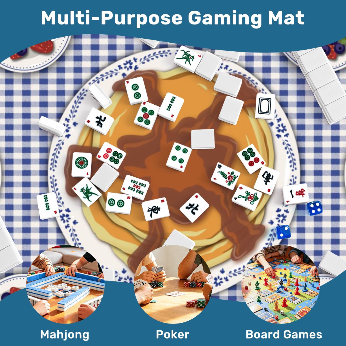 Breakfast is Butter with Mahjong Mahjong Mat SleekSurface