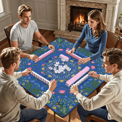 Hope in Blue Mahjong Mat 33"x33" (Ship Rolled up) HopeVillagemat