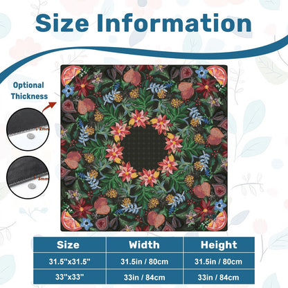 Mahjong Mat SleekSurface (Made in USA) Nature’s Holiday Gifts- Multiple colorways