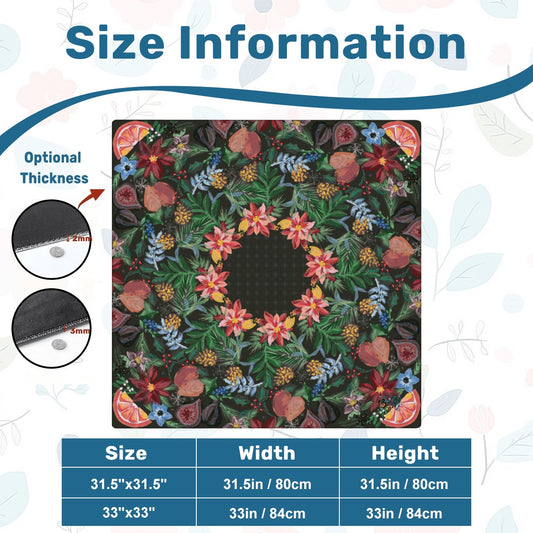 Mahjong Mat SleekSurface (Made in USA) Nature’s Holiday Gifts- Multiple colorways