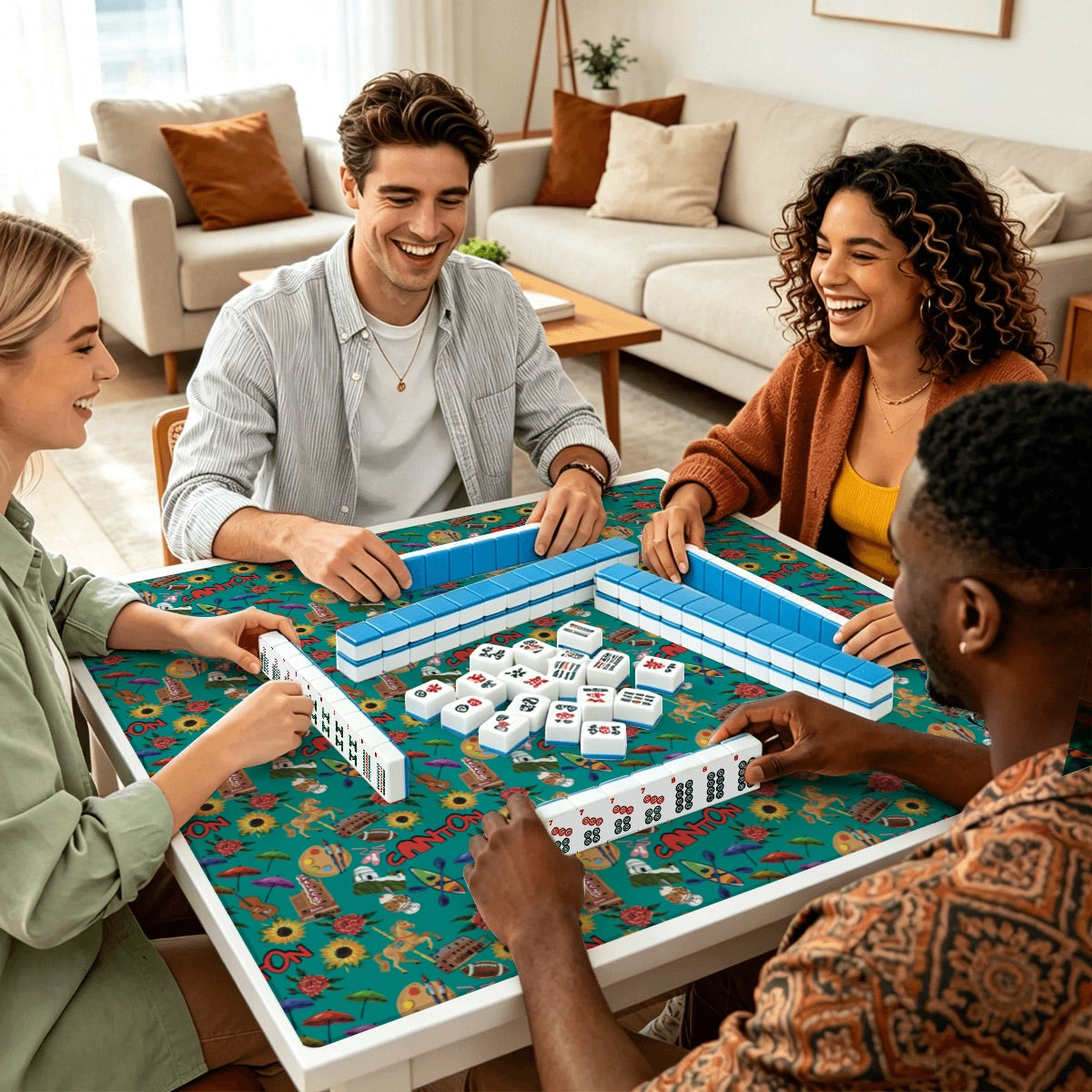 Mahjong Mat SleekSurface Stark tossed