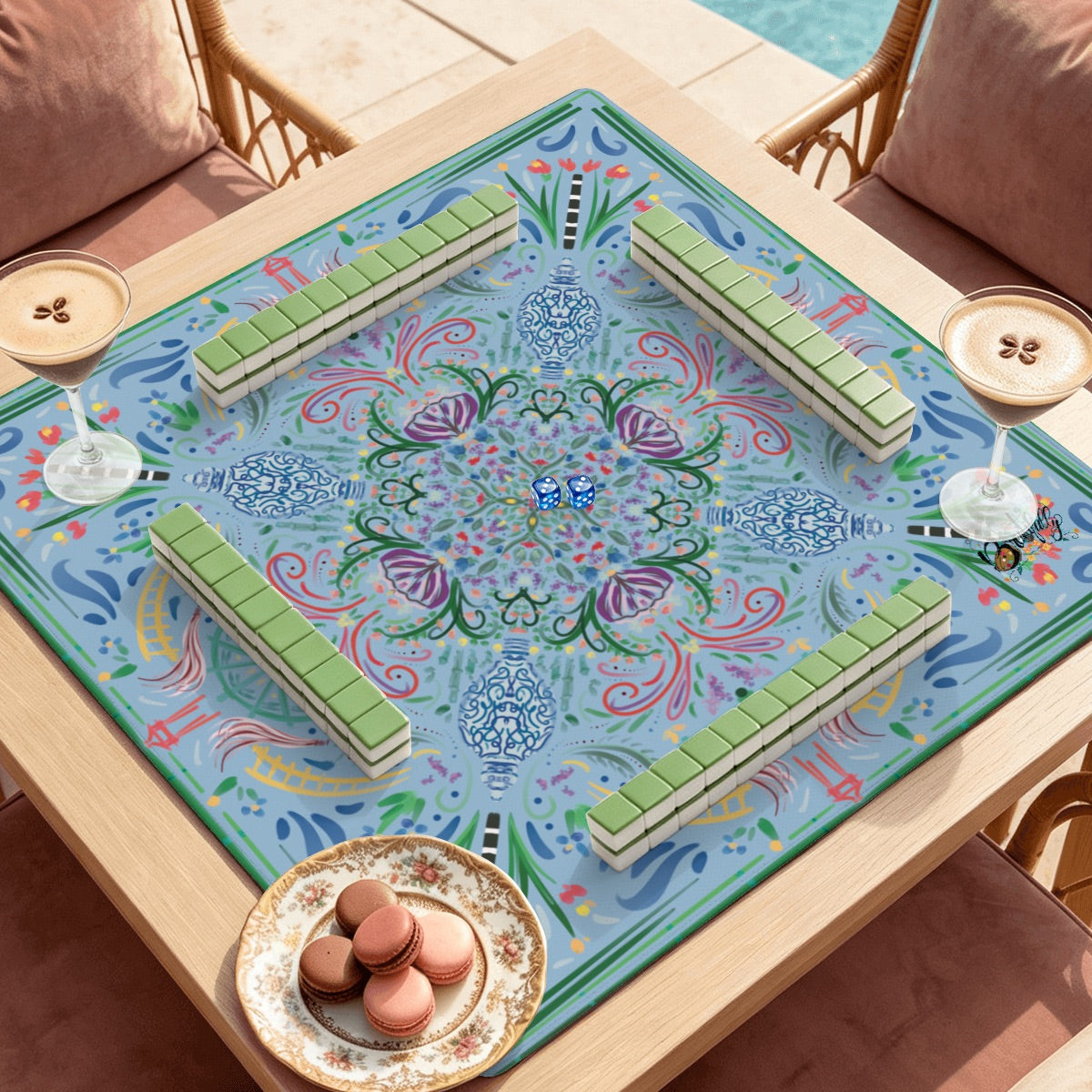 Mahjong Mat SleekSurface (Made in USA) Moody- multiple colorways