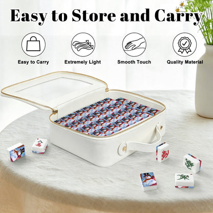 Chill Dude Snowman American Mahjong Tiles
