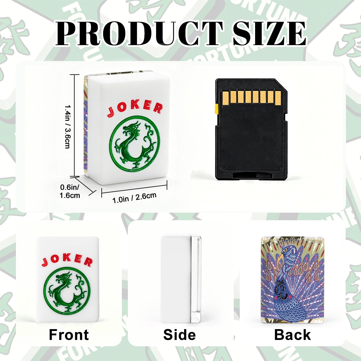 Peacocking American Mahjong Tiles