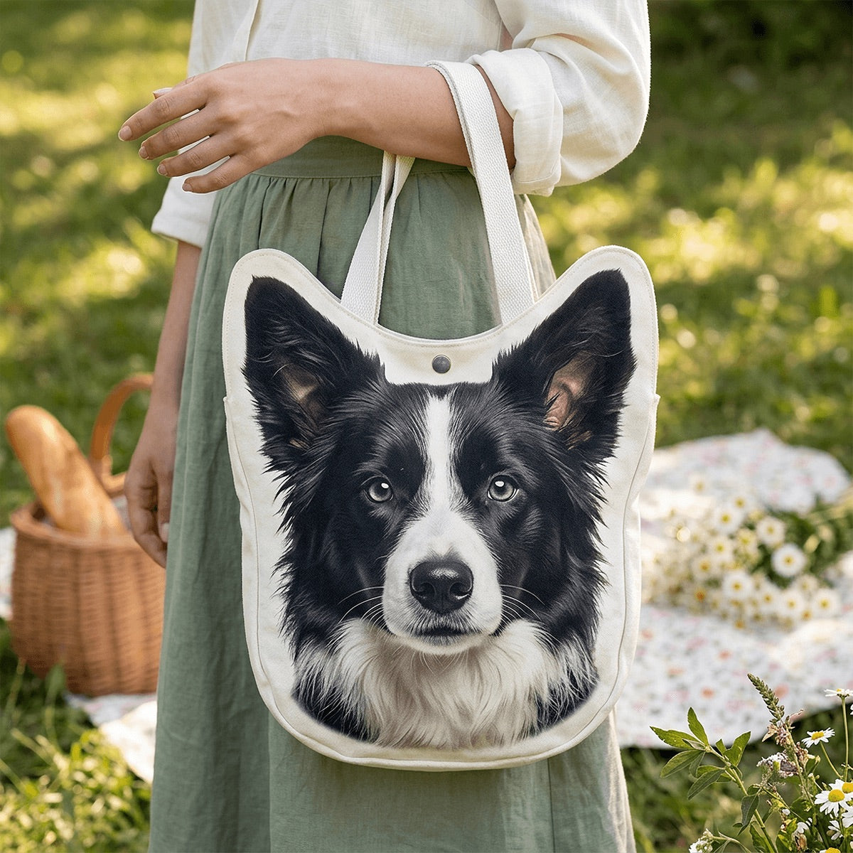 Shaped Canvas Bag Mahj tiles