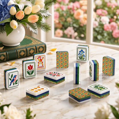 Modern Folk American Mahjong Tiles  4Layer Acrylic in multiple designs