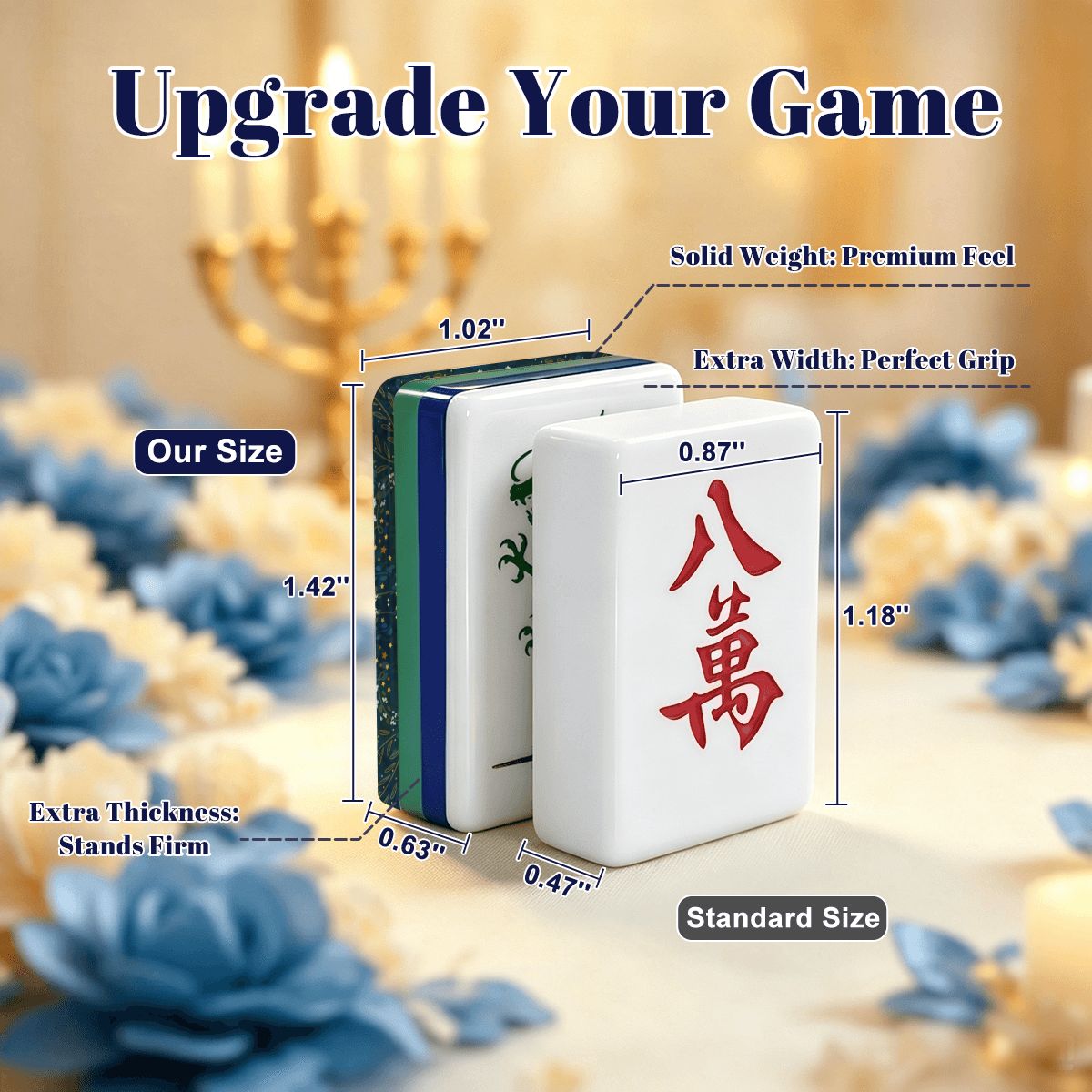 Heritage Hanukkah Mahjong Tiles -Peaceful Holiday