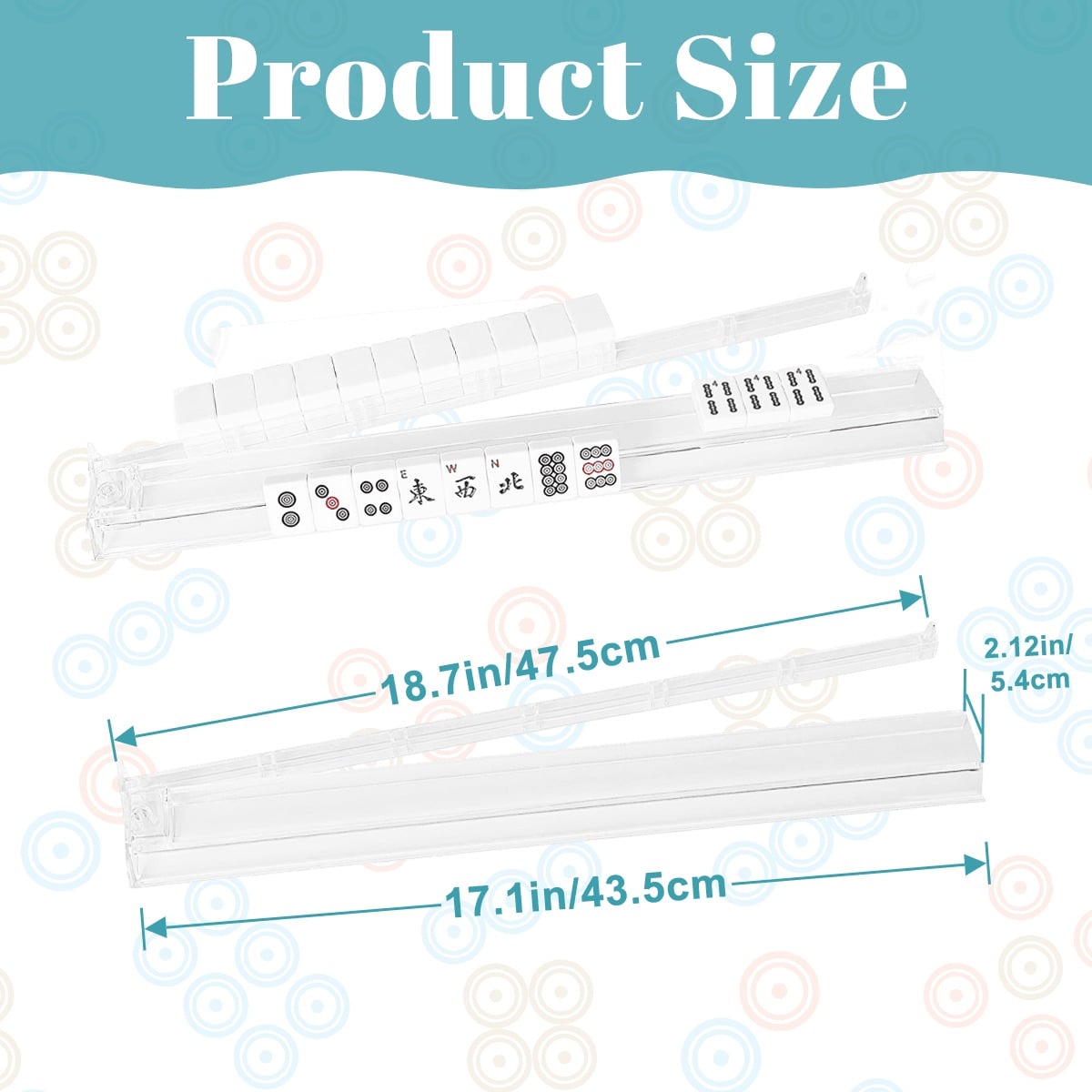 Ohio florals 4 Mahjong Tile Pusher Racks with Bag