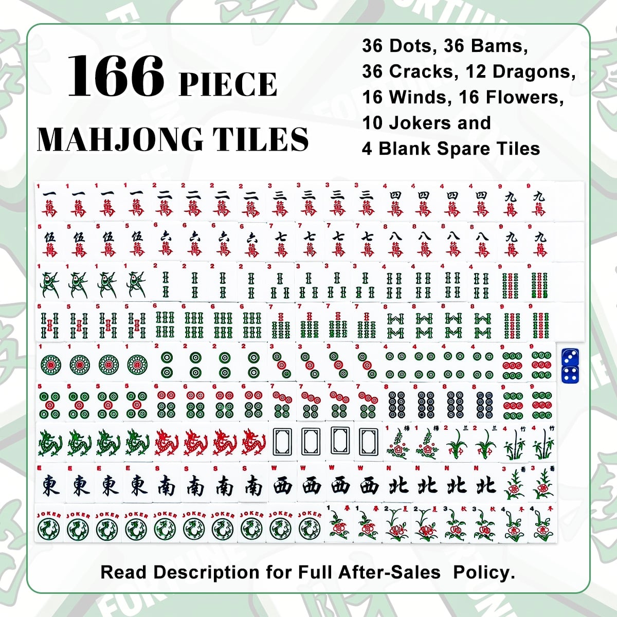 A little Bug American Mahjong Tiles