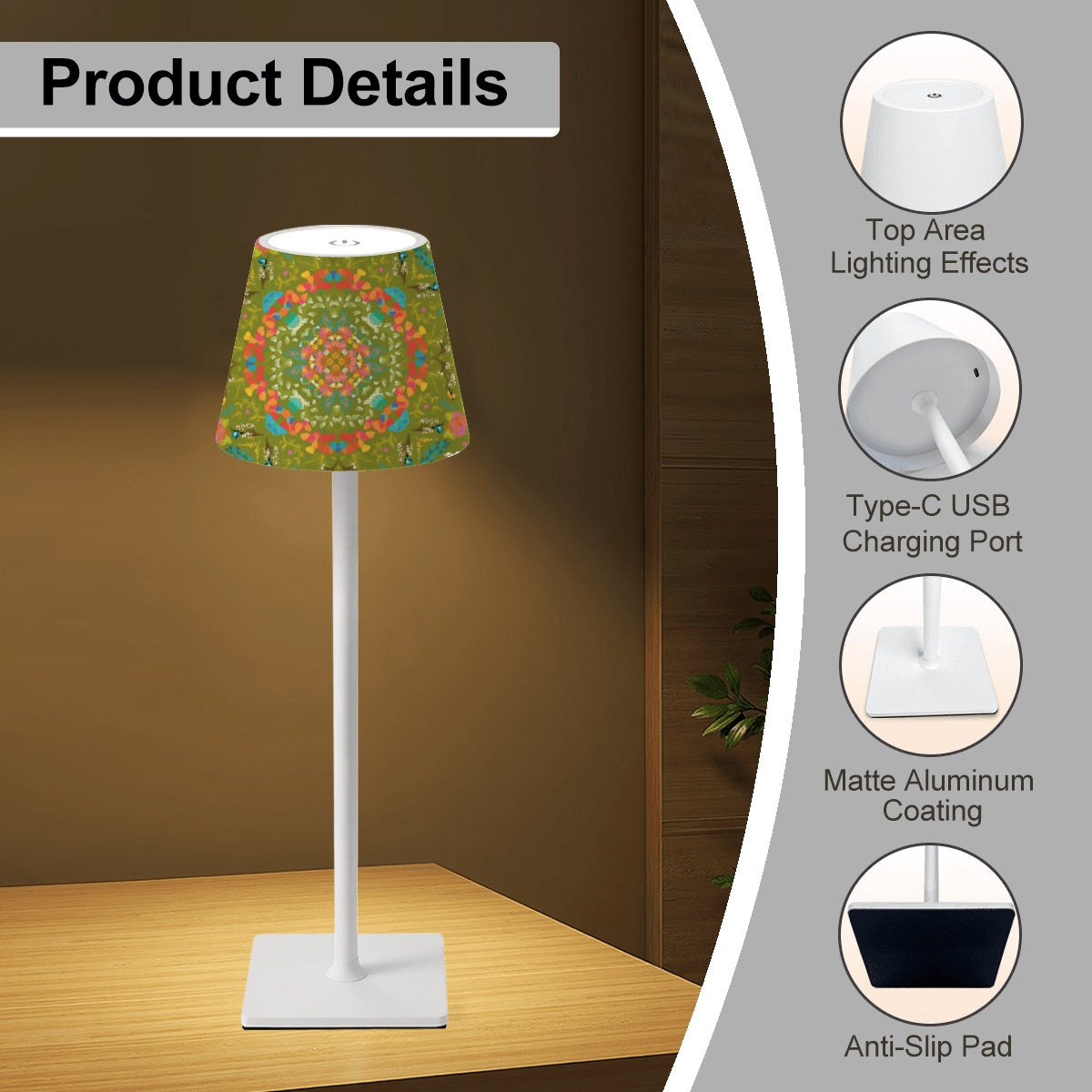 2026 Matching Lamp for your Mat- LED Cordless Table Lamp for Mahjong