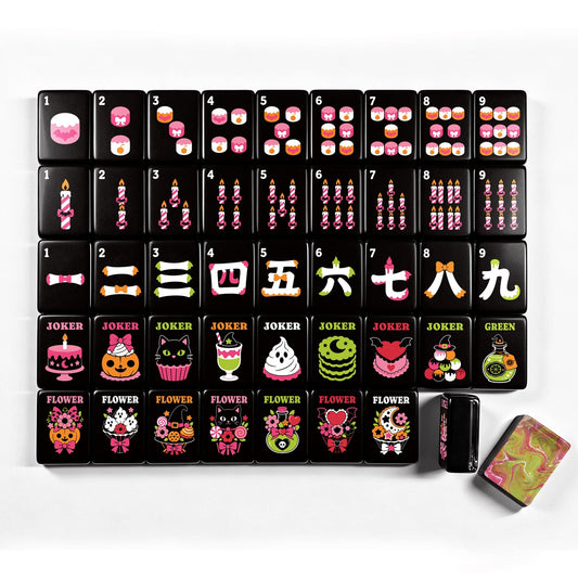 Abstract Gothic Dessert Halloween Mahjong Tiles