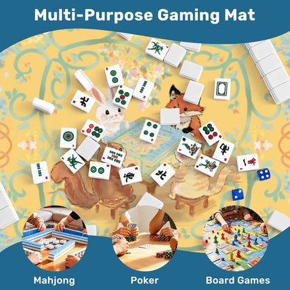 Mahjong Mat SleekSurface (Made in USA) Pretty,PrettyPlayers- Choose uour colorway