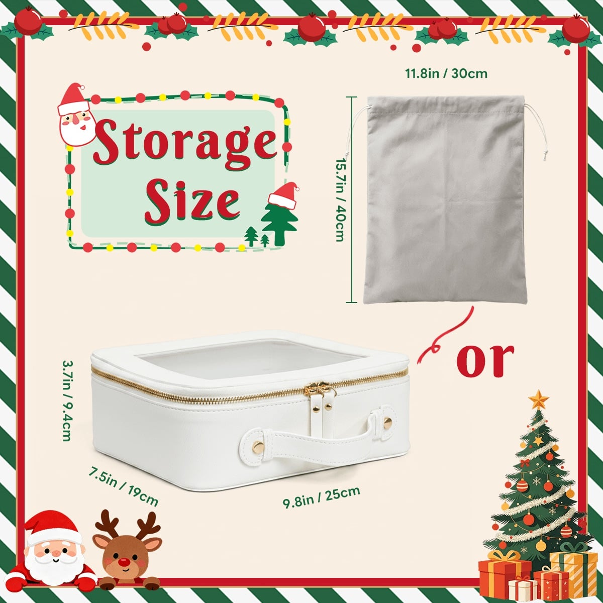 Santa Stories Glam Holiday Christmas Mahjong Tiles