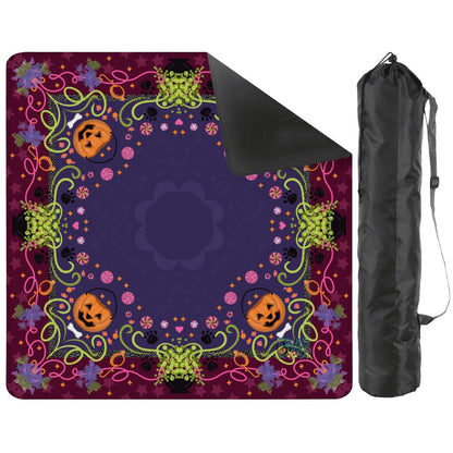 Pumpkin patch - Wicked Bulldog Halloween Mahjong Tiles  Single Layer