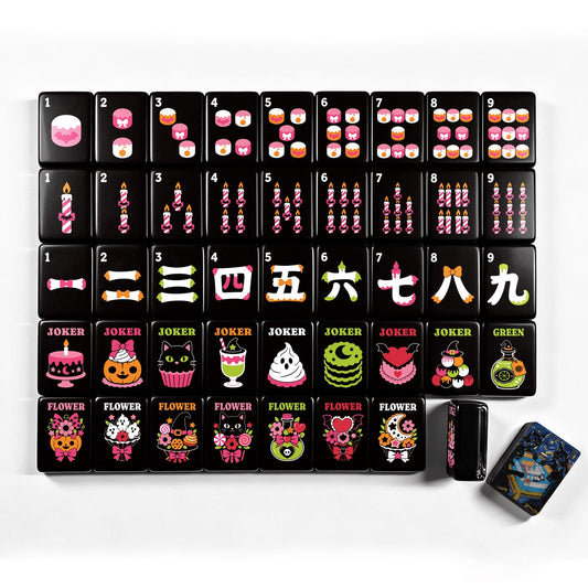 Paws, paws, paws Gothic Dessert Halloween Mahjong Tiles