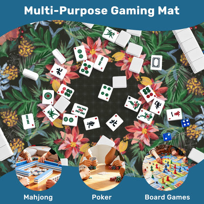 Mahjong Mat SleekSurface (Made in USA) Nature’s Holiday Gifts- Multiple colorways