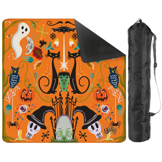Folk art Halloween-Mahjong Mat 31.5"x31.5" (Ship Rolled up)