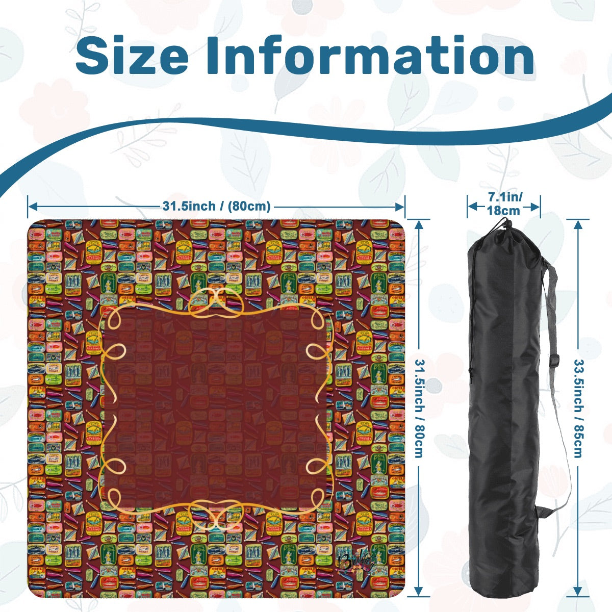 Sards mahjong mat by Brewtifully, detail