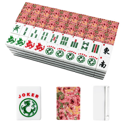Hand painted Roses American Mahjong Tiles