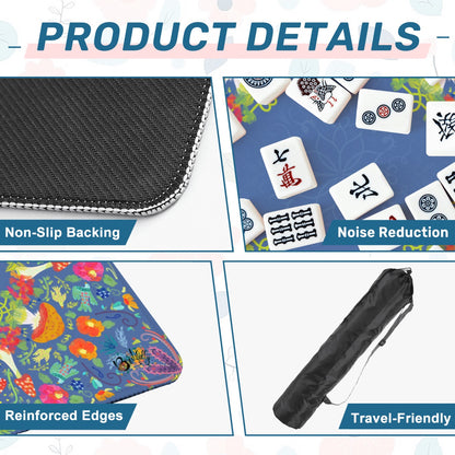 Mahjong Mat (Made in USA) Neon Summer Nights Collection - 3mm w instructions