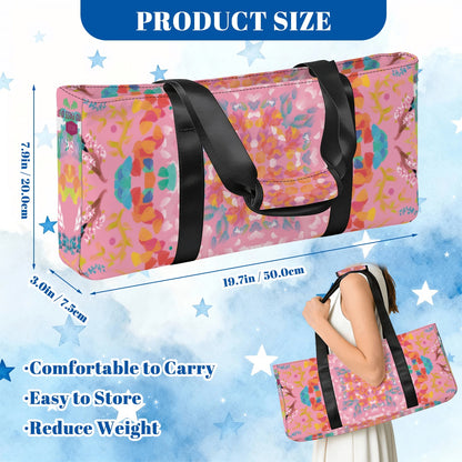 Mahjong Bag Set 3 Pcs Picnic in the flowers-on black