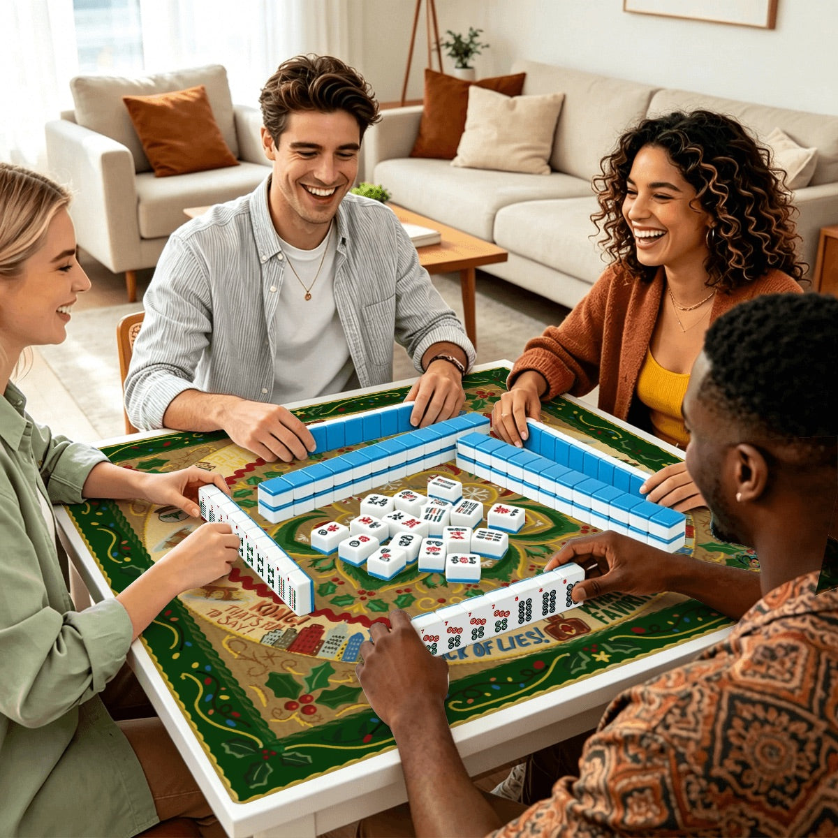 Mahjong Mat SleekSurface Holiday Memories series