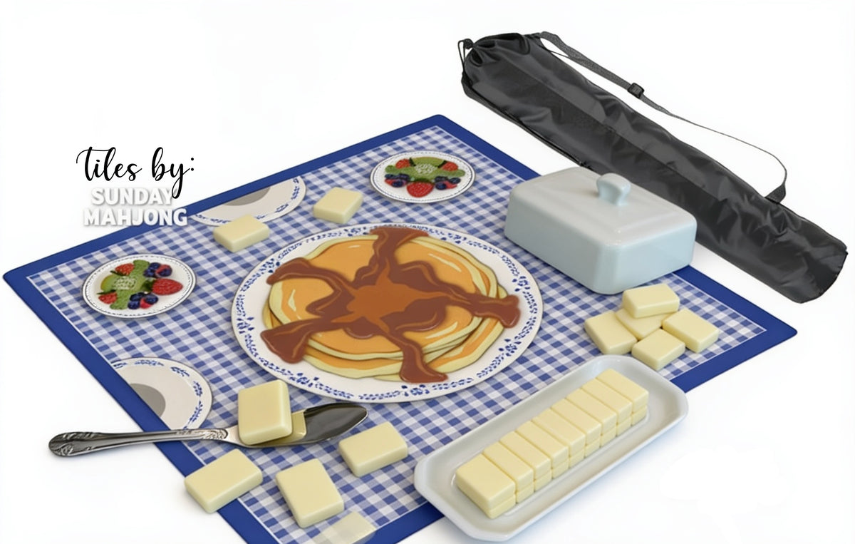 Breakfast is Butter with Mahjong Mahjong Mat SleekSurface