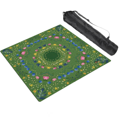 Hope in Blue Mahjong Mat 33"x33" (Ship Rolled up) HopeVillagemat