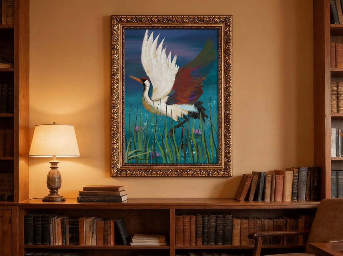 Vintage Gold Framed Canvas Prints Wall Art (3:2) (Made in USA) Crane & Friends