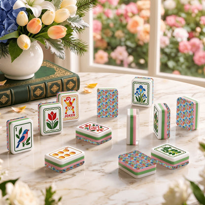 Modern Folk American Mahjong Tiles  4Layer Acrylic in multiple designs