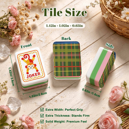 Modern Folk American Mahjong Tiles  4Layer Acrylic in multiple designs