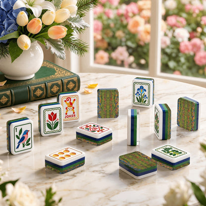 Modern Folk American Mahjong Tiles  4Layer Acrylic in multiple designs