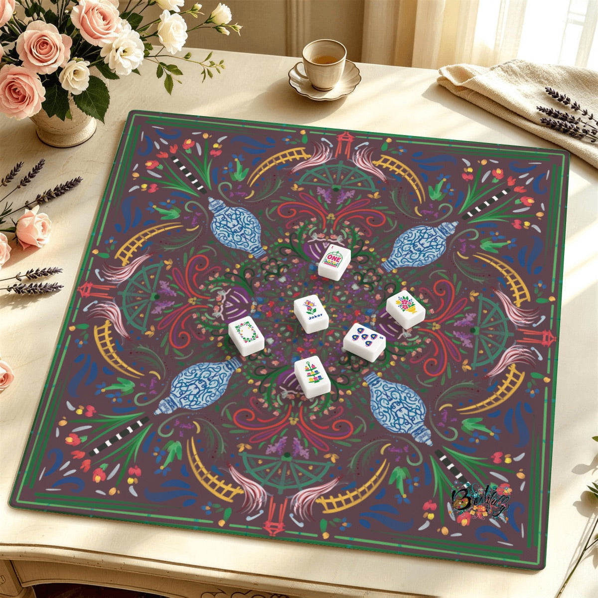 Mahjong Mat SleekSurface (Made in USA) Moody- multiple colorways