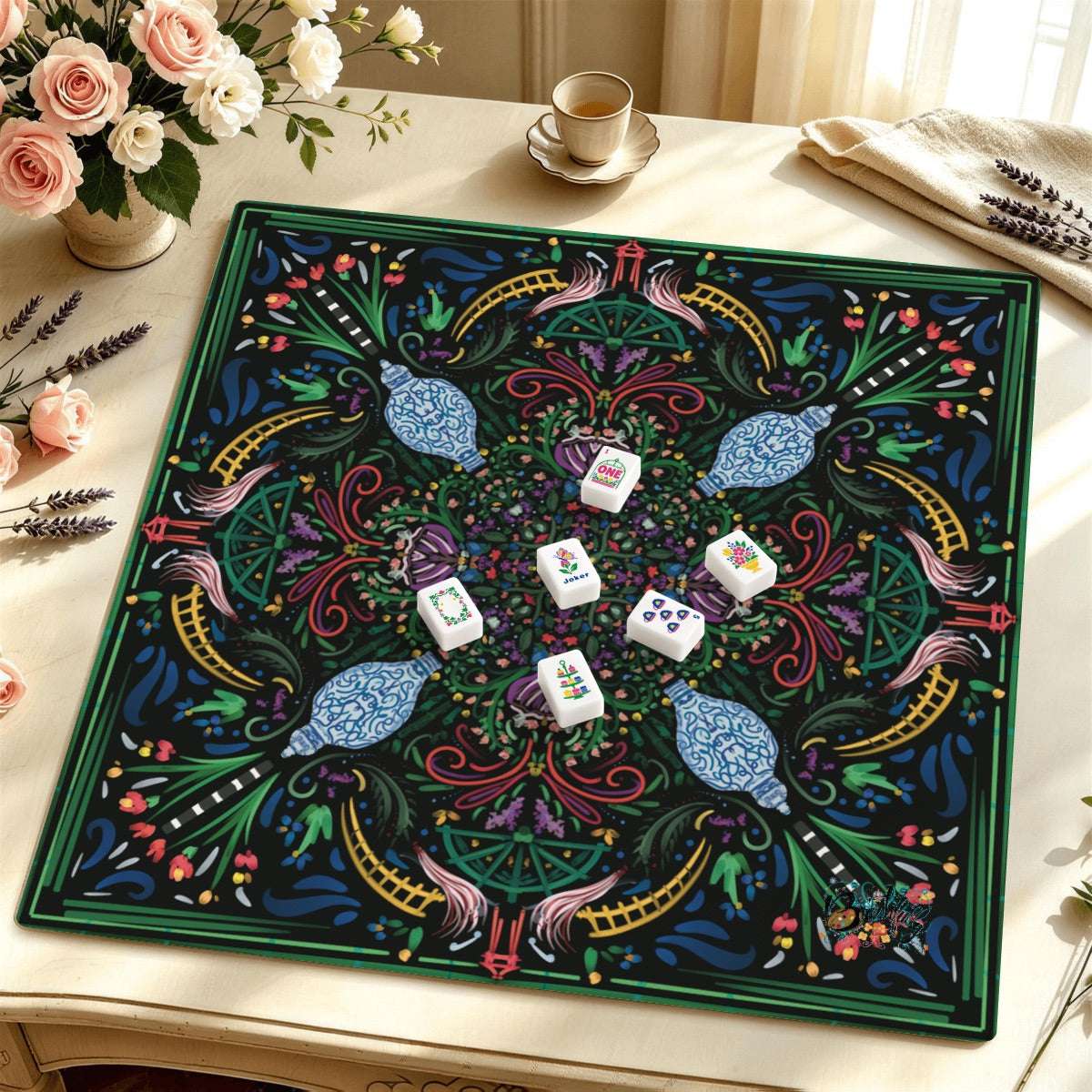 Mahjong Mat SleekSurface (Made in USA) Moody- multiple colorways