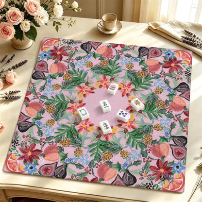 Mahjong Mat SleekSurface (Made in USA) Nature’s Holiday Gifts- Multiple colorways
