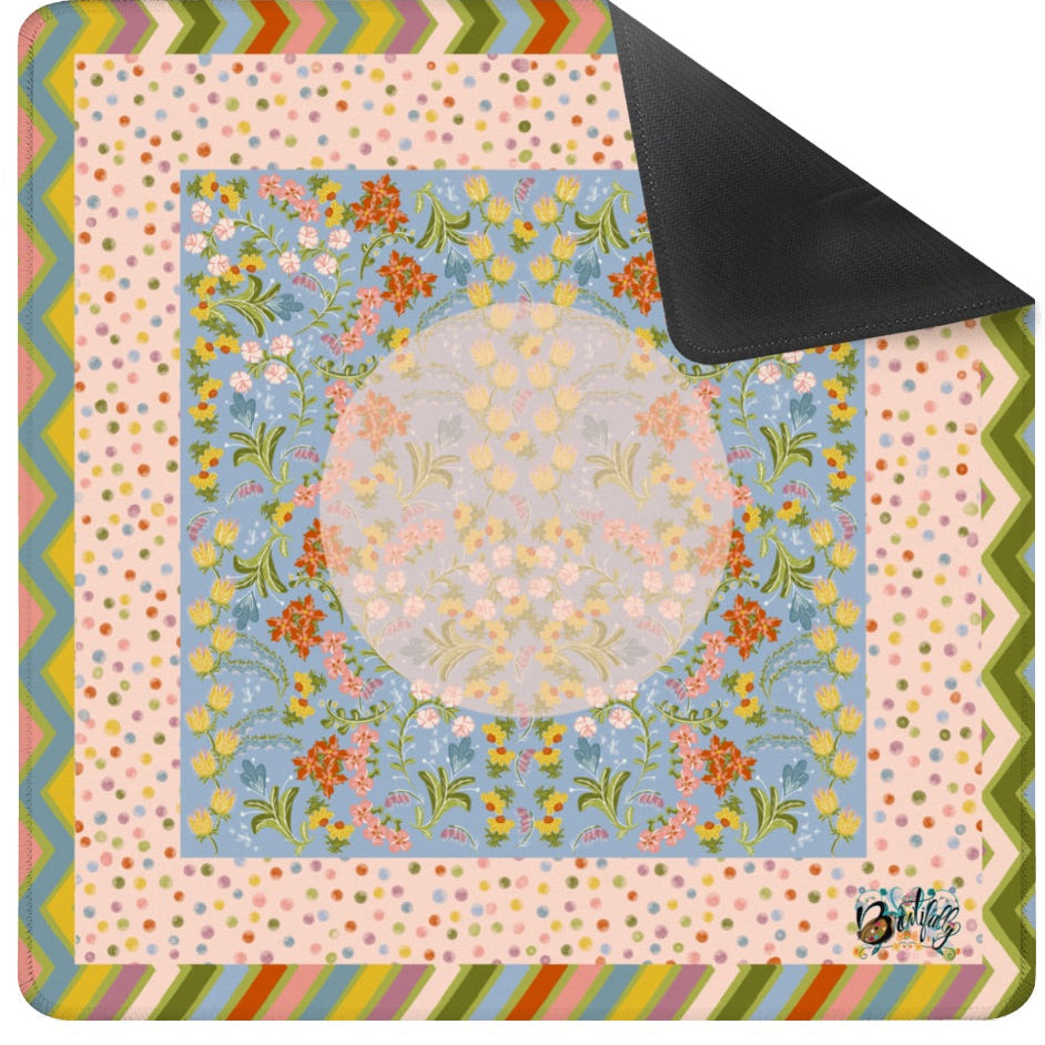 Silken Chenille Mahjong Rug-shipped rolled