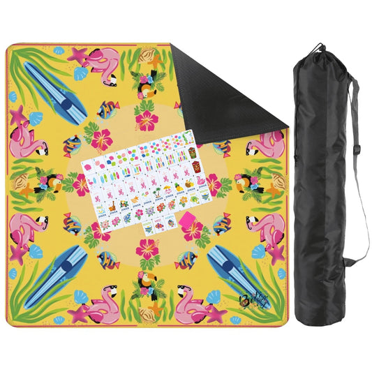 Yellow ‘zon mat-Mahjong Mat 31.5"x31.5" (Ship Folded)