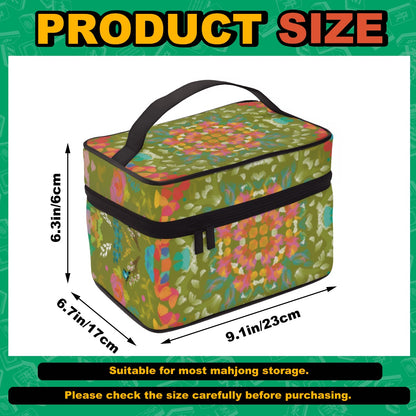 2026 Spring design - Chartreuse Portable Mahjong Bag