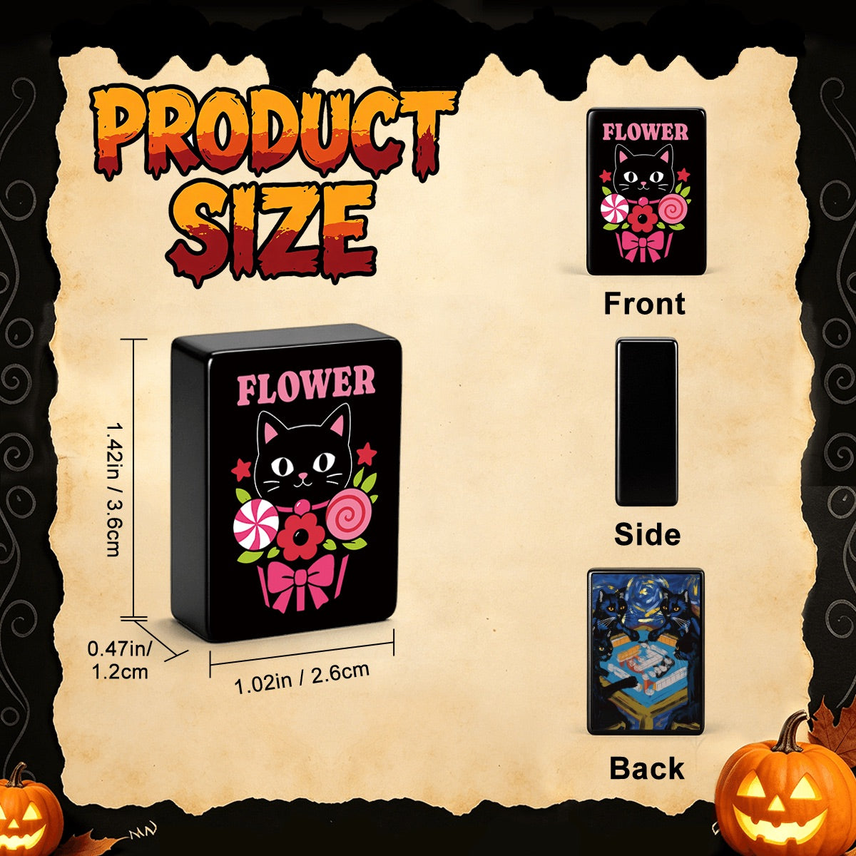 Paws, paws, paws Gothic Dessert Halloween Mahjong Tiles  Single Layer